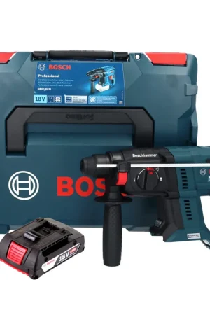 Bosch GBH 18V-21 Professional Marteau perforateur sans fil 18 V 2,0 J Brushless + 1x batterie 2,0 Ah + L-BOXX - sans chargeur Jusqu'à Épuisement Des Stocks