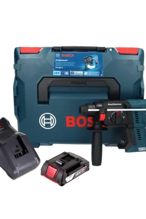 Bosch GBH 18V-21 Professional Marteau perforateur sans fil 18 V 2,0 J Brushless + 1x batterie 2,0 Ah + chargeur + L-BOXX Commande En Gros