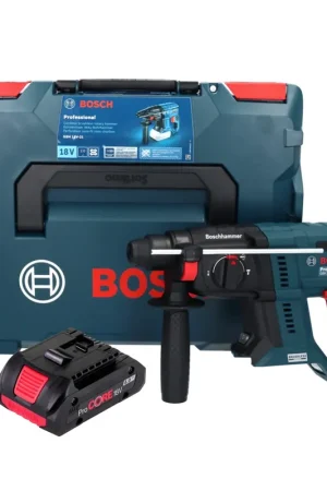Bosch GBH 18V-21 Professional Marteau perforateur sans fil 18 V 2,0 J Brushless + 1x batterie ProCORE 4,0 Ah + L-BOXX - sans chargeur Dernière Chance