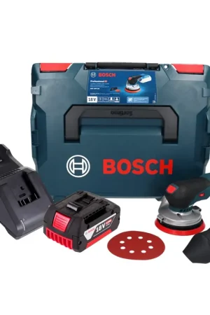 Bosch GEX 18V-125 Professional Ponceuse excentrique sans fil 18 V 125 mm Brushless + 1x batterie 5,0 Ah + chargeur + L-BOXX Acheter Direct