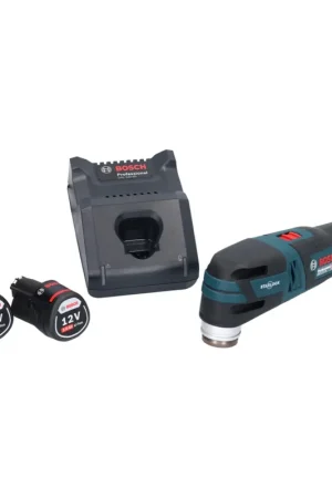 Bosch GOP 12V-28 Professional Découpeur-ponceur sans fil Starlock Brushless + 2x Batteries 2,0 Ah + Chargeur Offre Limitée