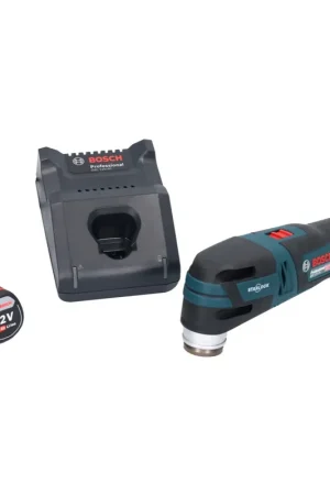 Bosch GOP 12V-28 Professional Découpeur-ponceur sans fil Starlock Brushless + 1x Batterie 3,0 Ah + Chargeur Jusqu'à Épuisement Des Stocks