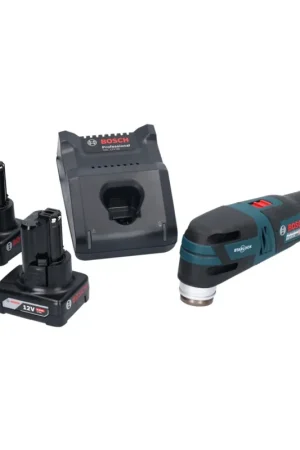 Bosch GOP 12V-28 Professional Découpeur-ponceur sans fil Starlock Brushless + 2x Batteries 6,0 Ah + Chargeur Prix Promo