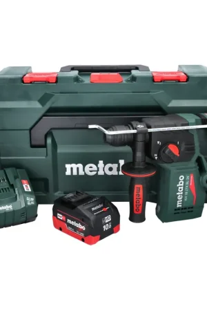 Top Vente Metabo KH 18 LTX BL 24 Marteau perforateur sans fil 18 V 2,2 J SDS Plus Brushless + 1x batterie 10,0 Ah + chargeur + metaBOX