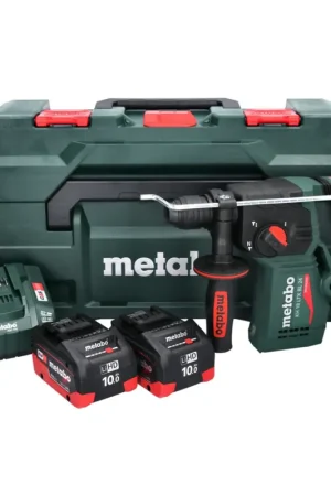 Réduction Metabo KH 18 LTX BL 24 Marteau perforateur sans fil 18 V 2,2 J SDS Plus Brushless + 2x batterie 10,0 Ah + chargeur + metaBOX