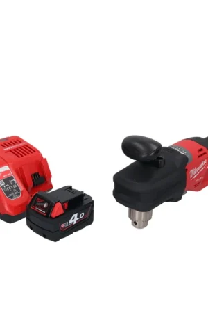 Milwaukee M18 CRAD2-401 Perceuse d'angle sans fil 30Nm Brushless 18V + 1x Batterie 4,0 Ah + Chargeur Bon Marché