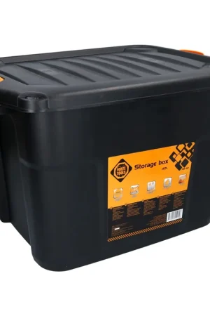 FORTE Boîte de rangement pour outils 42 l avec fermeture à clic 50x39x34 cm dans une mallette à outils noire, boîte, robuste, empilable, verrouillable (000051361905) Achat Immédiat