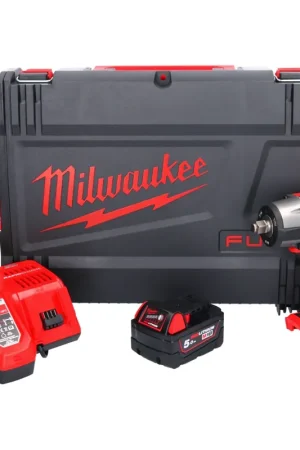 Acheter En Ligne Milwaukee M18 FMTIW2F12-501X Clé à choc sans fil 18 V 745 Nm 1/2" Brushless + 1x batterie 5,0 Ah + chargeur + HD Box