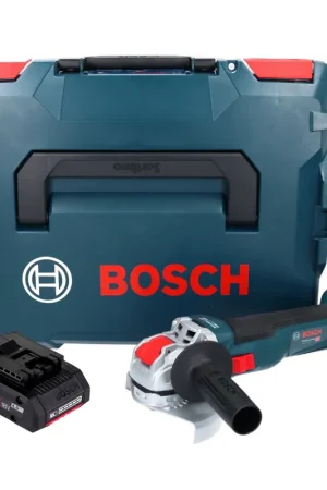 Bosch GWX 18V-10 Professional Meuleuse d'angle sans fil 18 V 125 mm X-LOCK Brushless + 1x Batterie ProCORE 4,0 Ah + L-Boxx - sans chargeur Affaire À Saisir