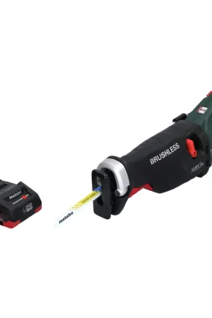 Acheter Direct Scie sabre à batterie Metabo SSEP 18 LTX BL MVT 18 V sans balais + 1x batterie 4,0 Ah - sans chargeur