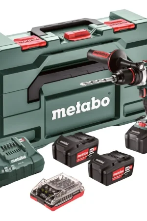 Vente Flash Metabo BS 18 LTX Impulse set perceuse-visseuse sans fil 18 V 110 Nm + 3x batteries 4,0 Ah + chargeur + jeu d'embouts 32 pièces + métaBOX