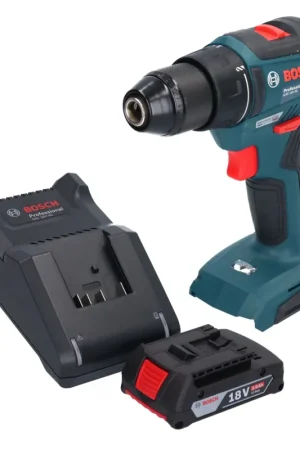 Bosch GSR 18V-55 Professional Perceuse-visseuse sans fil 18 V 55 Nm Brushless + 1x batterie 2,0 Ah + chargeur Certifié
