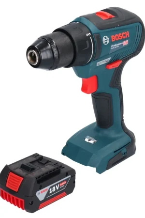 Solde Bosch GSR 18V-55 Professional Perceuse-visseuse sans fil 18 V 55 Nm Brushless + 1x batterie 5,0 Ah - sans chargeur