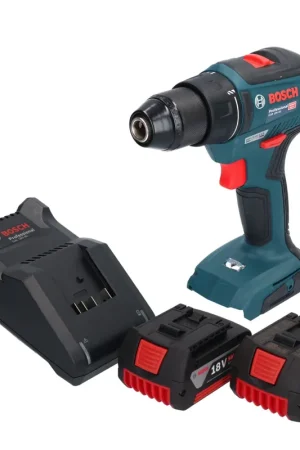 Bosch GSR 18V-55 Professional Perceuse-visseuse sans fil 18 V 55 Nm Brushless + 2x batterie 5,0 Ah + chargeur Nouveauté