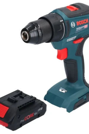 Paiement Sécurisé Bosch GSR 18V-55 Perceuse-visseuse sans fil Professional 18 V 55 Nm brushless + 1x Batterie ProCORE 4,0 Ah - sans chargeur