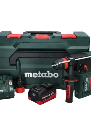 Seulement Aujourd'hui Metabo KH 18 LTX BL 24 Q Marteau perforateur burineur sans fil 18 V 2,2 J + 1x Batterie 8,0 Ah + Ladegert + metaBOX