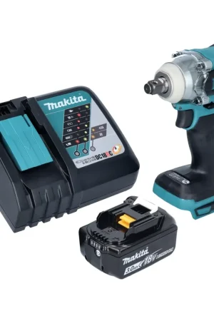 Achat Immédiat Makita DTW285RF1 Visseuse à percussion sans fil 280Nm 18V 1/2" Brushless + 1x Batterie 3,0Ah + Chargeur