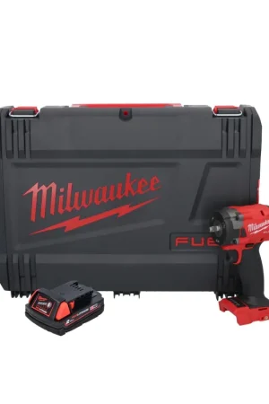 Achat Immédiat Milwaukee M18 FIW2F38-201X Visseuse à choc sans fil 339 Nm 3/8 " 18V Brushless + 1x Batterie 2,0 Ah + Coffret HD Box - sans chargeur