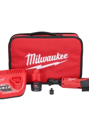 Promotion Saisonnière Milwaukee M12 IR-201B Clé à cliquet sans fil 12 V 47 Nm 3/8" + 1x batterie 2,0 Ah + chargeur + sac ( 4933448110 )