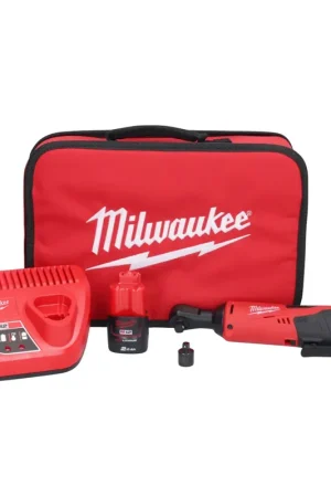 Petit Prix Milwaukee M12 IR-201B Clé à cliquet sans fil 12 V 47 Nm 3/8" + 1x batterie 2,0 Ah + chargeur + sac ( 4933441720 )