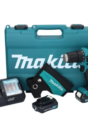 Usine Directe Maktia DF333DWAE Perceuse-visseuse sans fil max. 30 Nm 12V + 2x Batteries 2,0 Ah + Chargeur + Étui + Coffret