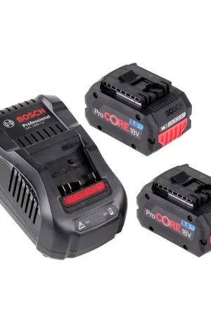 Kit de démarrage Bosch avec 2x batterie ProCORE 18 V 8,0 Ah Professional ( 1600A016GK ) et chargeur GAL 1880 CV Dernière Chance