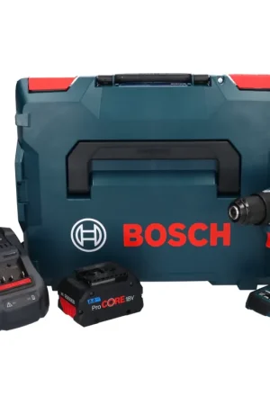 Offre Limitée Bosch GSR 18V-90 C Professional Perceuse-visseuse sans fil 64 Nm 18V Brushless + 1x Batterie ProCORE 8,0 Ah + Chargeur + Coffret L-Boxx
