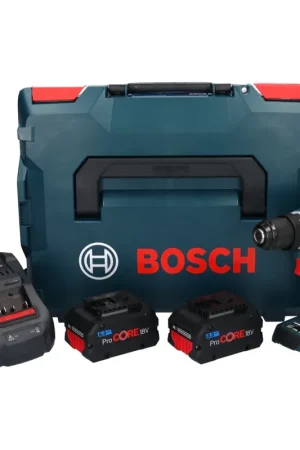 Bosch GSR 18V-90 C Professional Perceuse-visseuse sans fil 64 Nm 18V Brushless + 2x Batteries ProCORE 8,0 Ah + Chargeur + Coffret L-Boxx Commander Maintenant