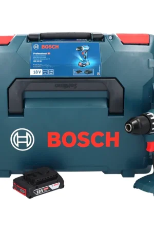 Commande En Gros Bosch GSR 18V-45 Perceuse-visseuse sans fil 18 V 45 Nm brushless + 1x Batterie 2,0 Ah + Coffret L-Boxx - sans chargeur