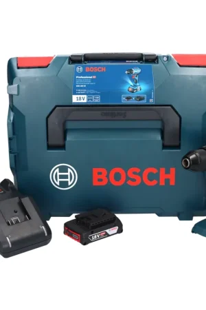 Bosch GSR 18V-45 Perceuse-visseuse sans fil 18 V 45 Nm brushless + 1x Batterie 2,0 Ah + Chargeur + Coffret L-Boxx Paiement Sécurisé