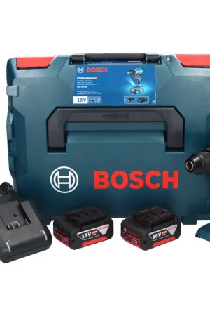 Bosch GSR 18V-45 Perceuse-visseuse sans fil 18 V 45 Nm Brushless + 2x batterie 5,0 Ah + chargeur + L-Boxx Populaire