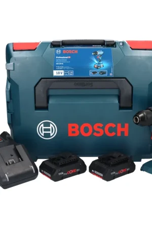 Bosch GSR 18V-45 Perceuse-visseuse sans fil 18 V 45 Nm brushless + 2x Batteries ProCORE 4,0 Ah + Chargeur + Coffret L-Boxx Commander Maintenant