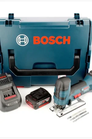 Super Prix Bosch GST 18V-LI S Scie sauteuse sans fil 18 V 120 mm ( 06015A5171 ) + 2x batterie 5,0 Ah + chargeur + L-Boxx