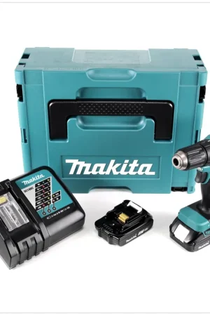 Makita DDF 483 RAJ perceuse/visseuse sans fil 18 V 40 Nm sans balais + 2x batterie 2,0 Ah + chargeur + Makpac Meilleur Prix