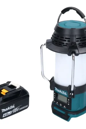 Offre Limitée Makita DMR 055 M1 Radio sans fil 18 V FM avec lanterne 360 Lampe de poche + 1x batterie 4,0 Ah - sans chargeur