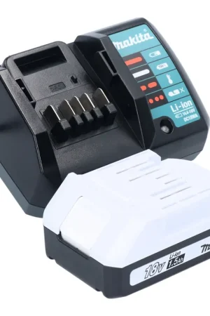 Makita Power Source Kit 1x BL 1815 G 18 V 1,5 Ah / 1500 mAh batterie série G ( 198186-3 ) + chargeur DC 18 WA ( 195423-6 ) Offre Exclusive