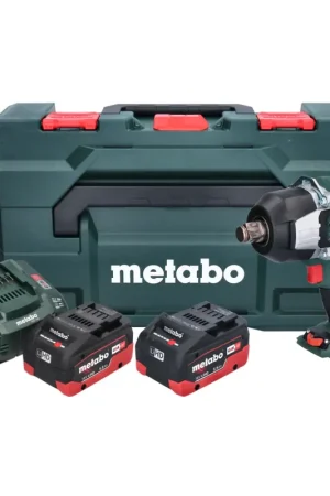 Visseuse à chocs sans fil Metabo SSW 18 LTX 1750 BL 18 V 1750 Nm 3/4" brushless (602402660) + 2x batterie 5,5 Ah + chargeur + métaBOX Dernier Modèle
