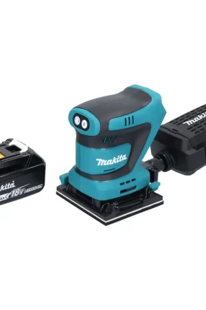 Usine Directe Makita DBO 481 F1 Ponceuse vibrante sans fil 18 V 112 x 102 mm + 1x batterie 3,0 Ah - sans chargeur
