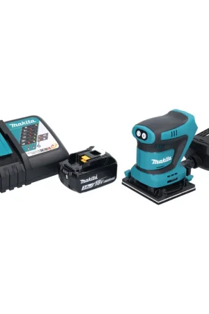 Makita DBO 481 RF1 Ponceuse vibrante sans fil 18 V 112 x 102 mm + 1x batterie 3,0 Ah + chargeur Soldes