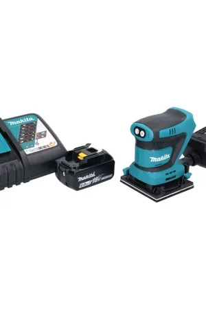 Makita DBO 481 RG1 Ponceuse vibrante sans fil 18 V 112 x 102 mm + 1x batterie 6,0 Ah + chargeur Marque