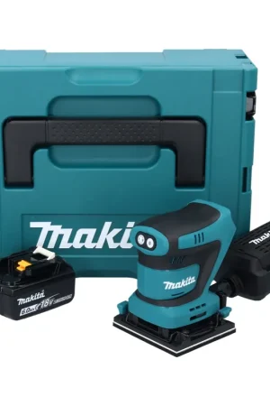 Makita DBO 481 G1J Ponceuse vibrante sans fil 18 V 112 x 102 mm + 1x batterie 6,0 Ah + Makpac - sans chargeur Offre Du Jour