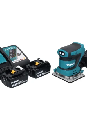 Jusqu'à Épuisement Des Stocks Makita DBO482RF Ponceuse vibrante sans fil 112x102mm 18V + 2x Batteries 3,0Ah + Chargeur