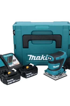 Makita DBO482RFJ Ponceuse vibrante sans fil 112x102mm 18V + 2x Batteries 3,0Ah + Chargeur + Coffret Makpac Acheter Direct