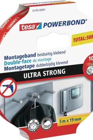 Réduction TESA ruban de montage Powerbond Ultra Strong 55792 blanc (4000309018)