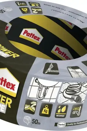 Prix Promo PATTEX ruban en tissu power tape gris argenté (4000353091)
