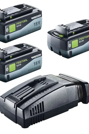 Offre Spéciale Festool 18V 3x8,0/SCA16 Kit énergie 3x batterie 18 V 8,0 Ah ( 3x 577323 ) + chargeur ( 576953 )