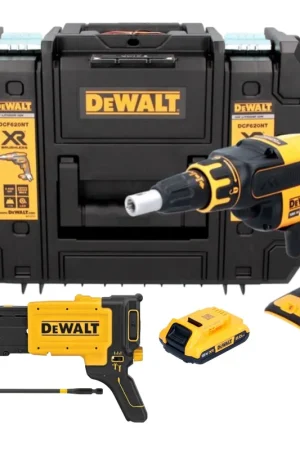 Réduction DeWalt DCF 620 NT Visseuse pour cloisons sèches sans fil 18 V 30 Nm Brushless + 1x batterie 2,0 Ah + TSTAK - sans chargeur