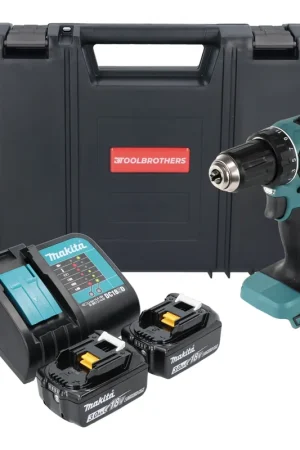 Top Vente Makita DDF 485 SFJ-R perceuse/visseuse sans fil 18 V 50 Nm sans balais + 2x accu 3,0 Ah + chargeur + RHINO