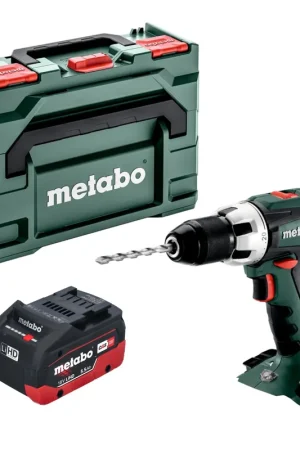 Nouvel Arrivage Metabo BS 18 LT Perceuse-visseuse sans fil 18 V 60 Nm + 1x batterie LiHD 5,5 Ah + metaBOX - sans chargeur