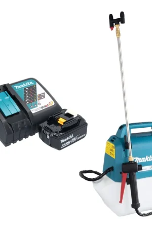 Vente Flash Makita DUS 054 RG Pulvérisateur à pression sans fil 18 V 5,0 l 3,0 bar + 1x batterie 6,0 Ah + chargeur